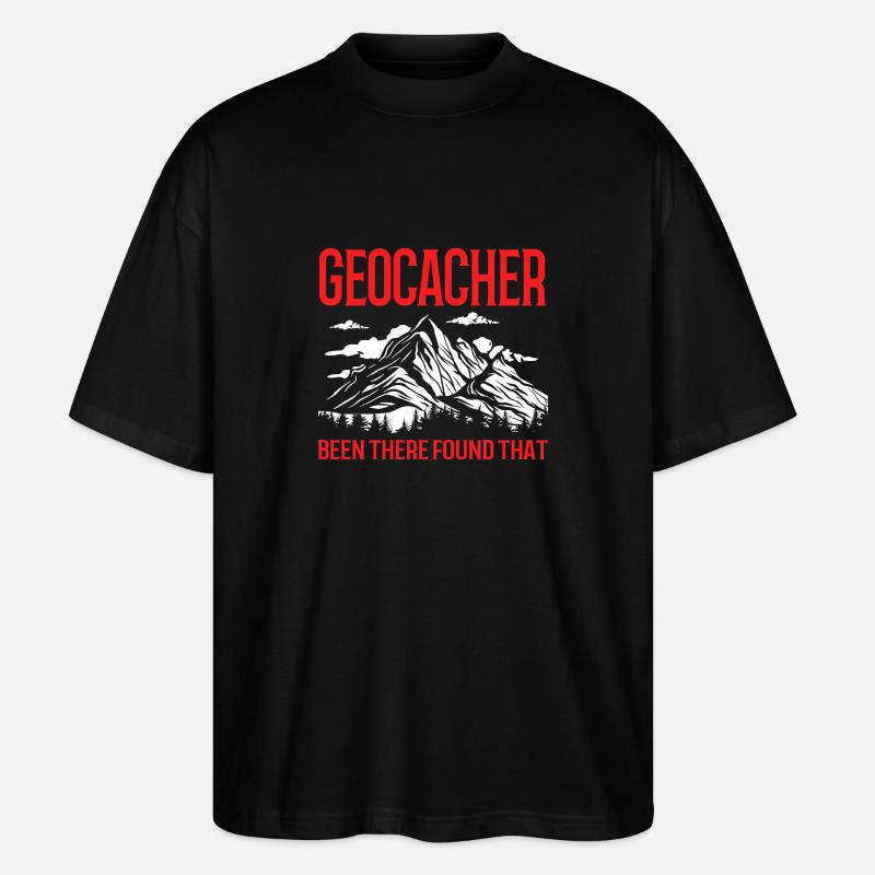 Géocaching Géocache Géocacher - T-shirt bio Blaster 2.0 coupe oversize Stanley/Stella Unisexe - noir
