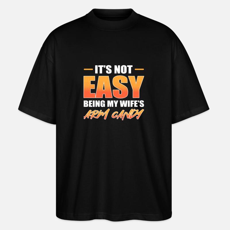 Arm Candy Husband - Stanley/Stella Oversized Unisex Organic T-shirt Blaster 2.0 - black