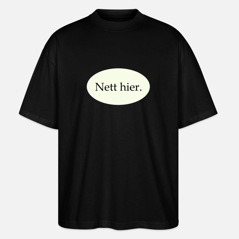Nett hier - Stanley/Stella Oversized Unisex Bio T-Shirt Blaster 2.0 - Schwarz
