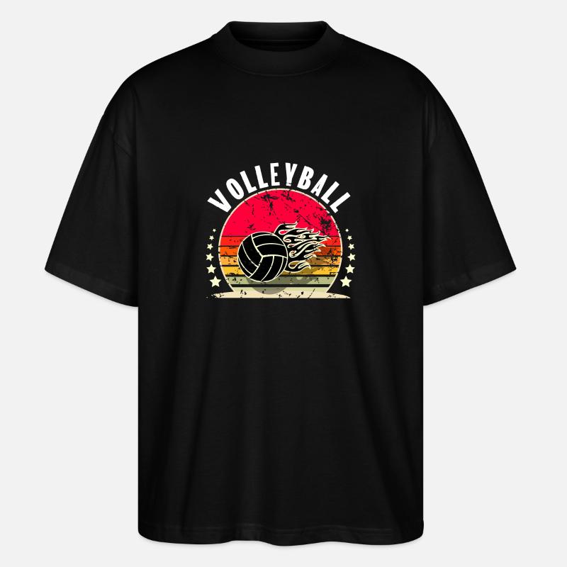 Volleyball - Stanley/Stella Oversized Unisex Bio T-Shirt Blaster 2.0 - Schwarz