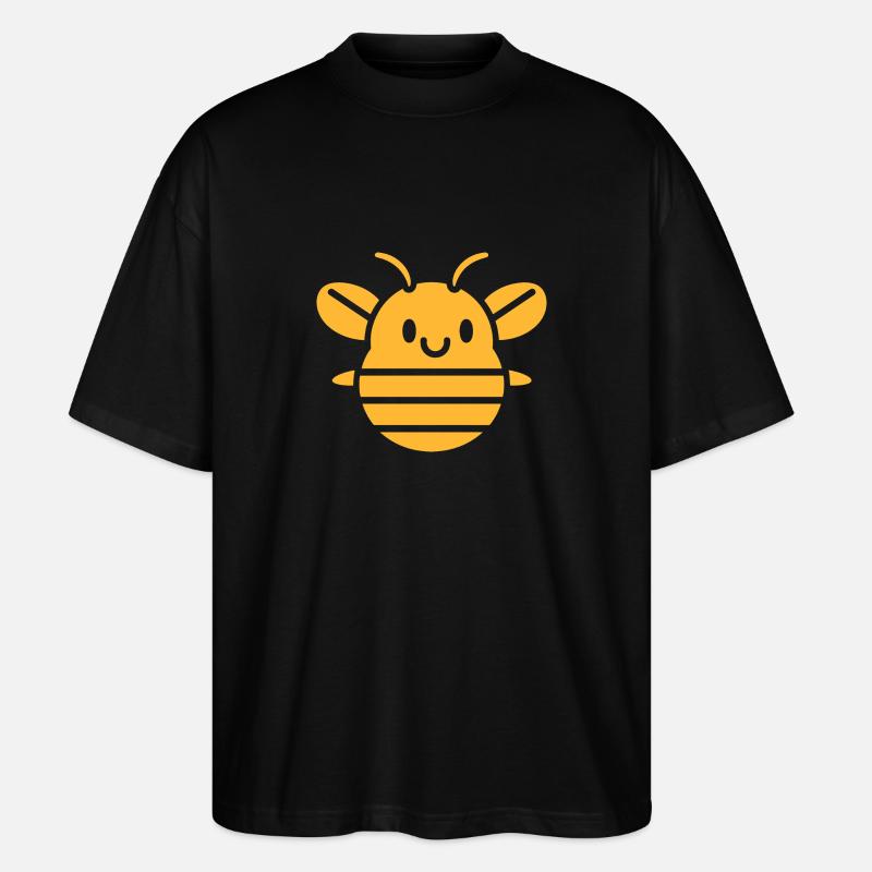 Biene - Stanley/Stella Oversized Unisex Bio T-Shirt Blaster 2.0 - Schwarz