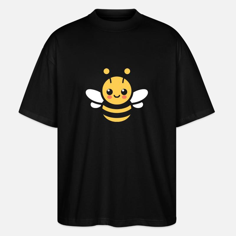 Biene - Stanley/Stella Oversized Unisex Bio T-Shirt Blaster 2.0 - Schwarz