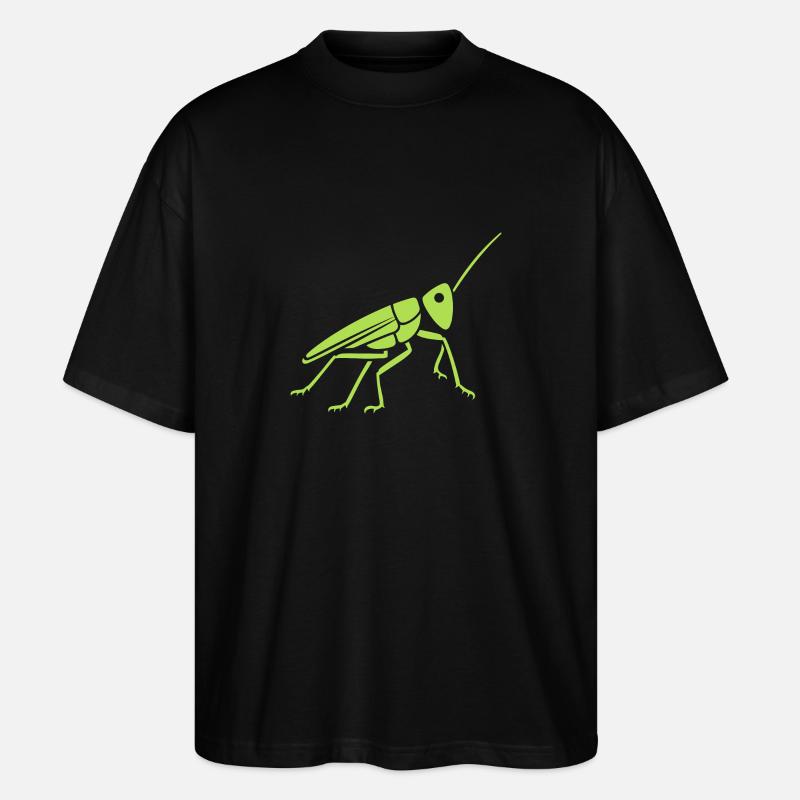 Heuschrecke - Stanley/Stella Oversized Unisex Bio T-Shirt Blaster 2.0 - Schwarz
