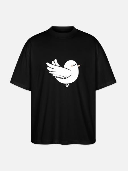 Dove - Stanley/Stella Oversized Unisex Organic T-shirt Blaster 2.0 - black