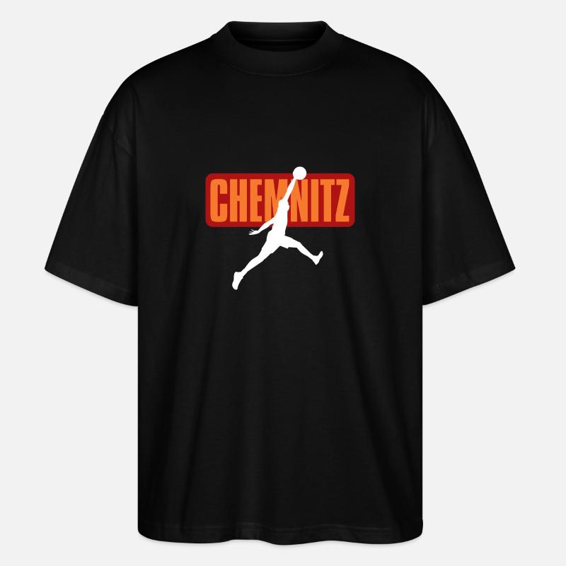 Chemnitz, meine Stadt! - Stanley/Stella Oversized Unisex Bio T-Shirt Blaster 2.0 - Schwarz