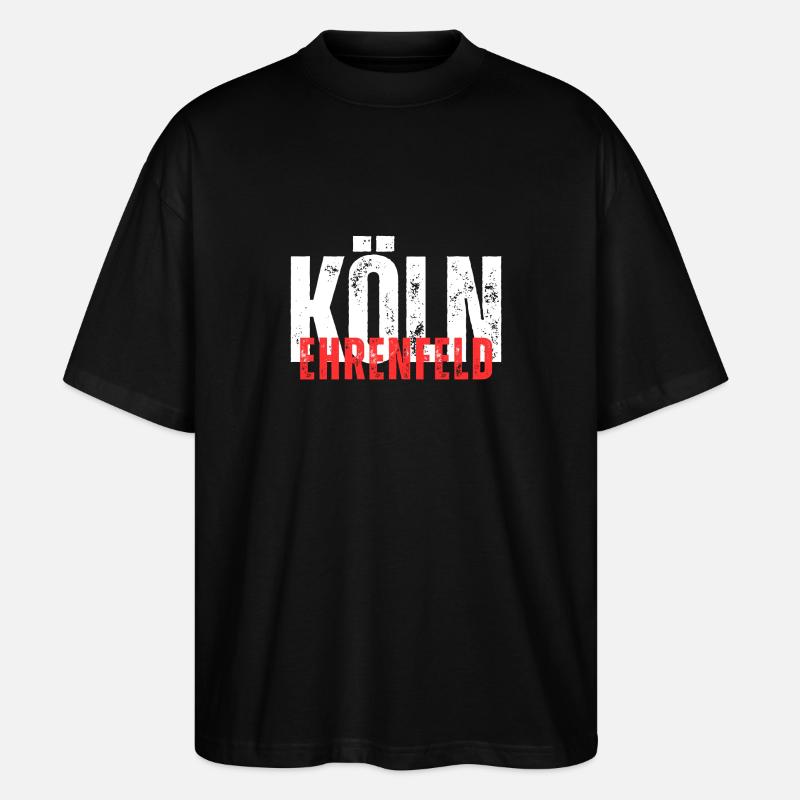 Ehrenfeld blanc rouge - T-shirt bio Blaster 2.0 coupe oversize Stanley/Stella Unisexe - noir