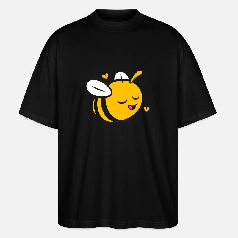 Biene - Stanley/Stella Oversized Unisex Bio T-Shirt Blaster 2.0 - Schwarz