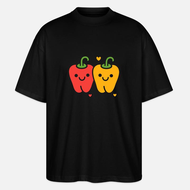 Pfeffer - Stanley/Stella Oversized Unisex Bio T-Shirt Blaster 2.0 - Schwarz