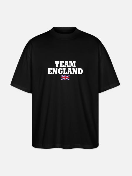 Team england - Stanley/Stella Oversized Unisex Organic T-shirt Blaster 2.0 - black