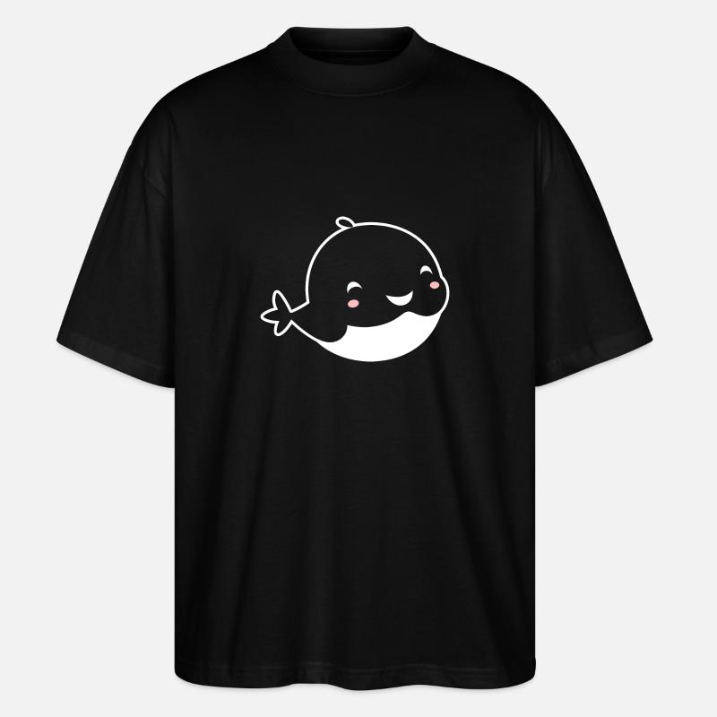 Bébé baleine - T-shirt bio Blaster 2.0 coupe oversize Stanley/Stella Unisexe - noir
