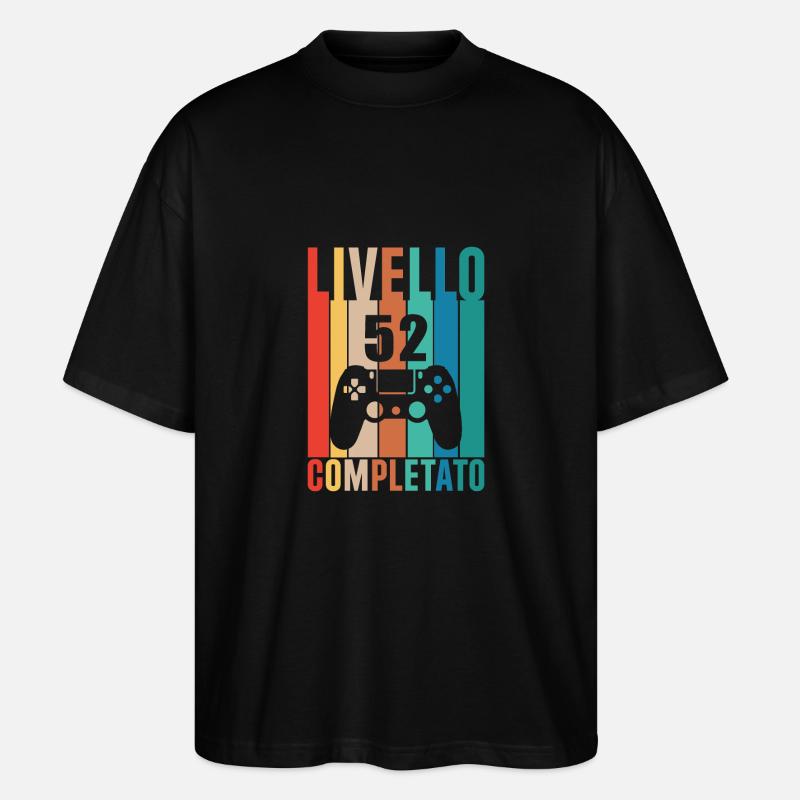 Stufe 52 - Stanley/Stella Oversized Unisex Bio T-Shirt Blaster 2.0 - Schwarz