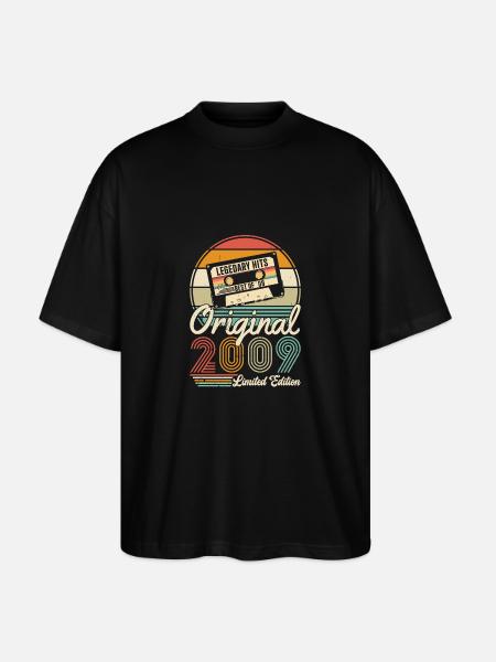MANUFACTURED IN 2009 - Stanley/Stella Oversized Unisex Organic T-shirt Blaster 2.0 - black