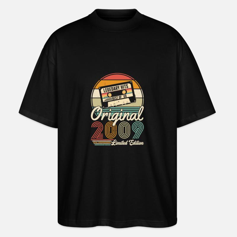 FABRIQUÉ EN 2009 - T-shirt bio Blaster 2.0 coupe oversize Stanley/Stella Unisexe - noir