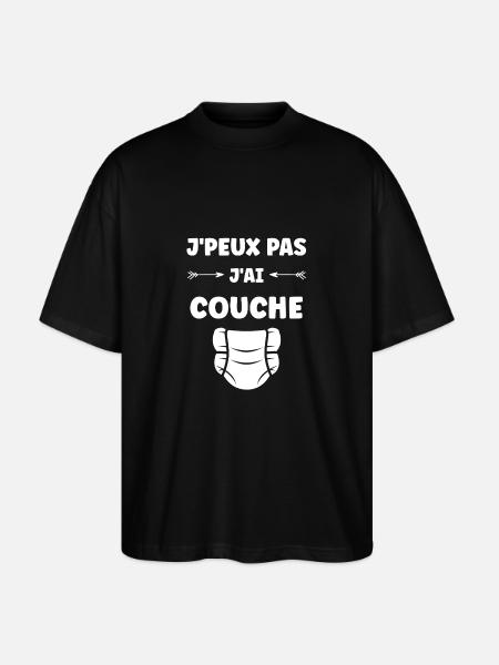 Couches - T-shirt bio Blaster 2.0 coupe oversize Stanley/Stella Unisexe - noir