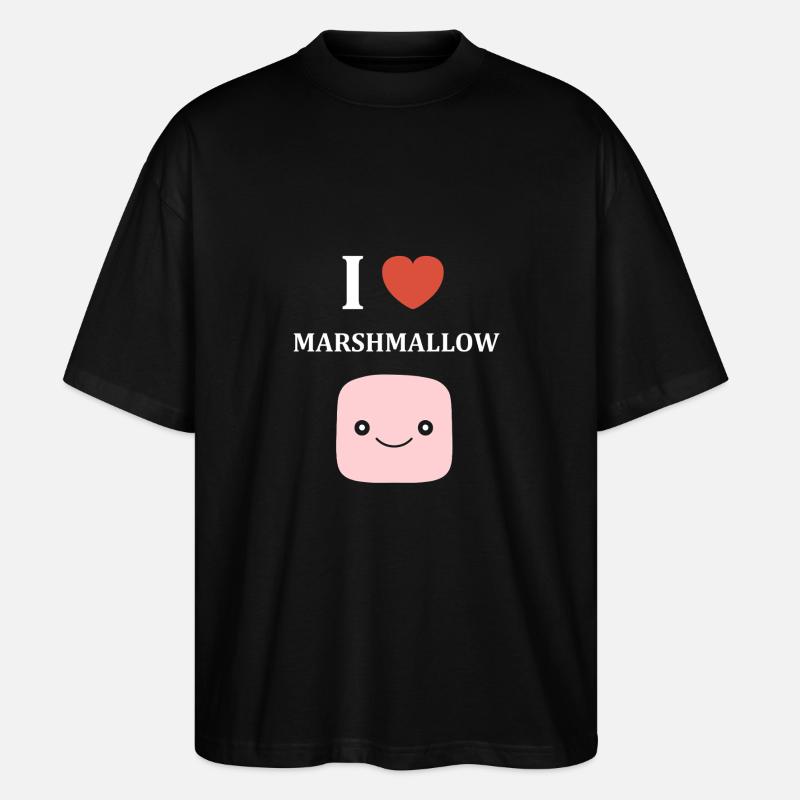 Marshmallow - Stanley/Stella Oversized Unisex Bio T-Shirt Blaster 2.0 - Schwarz