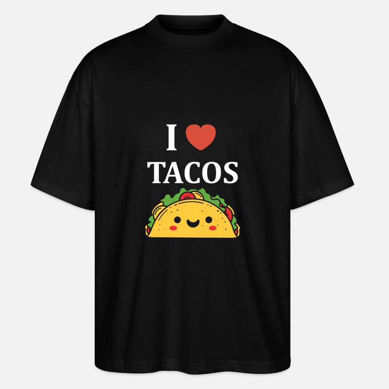 Tacos - Stanley/Stella Oversized Unisex Bio T-Shirt Blaster 2.0 - Schwarz