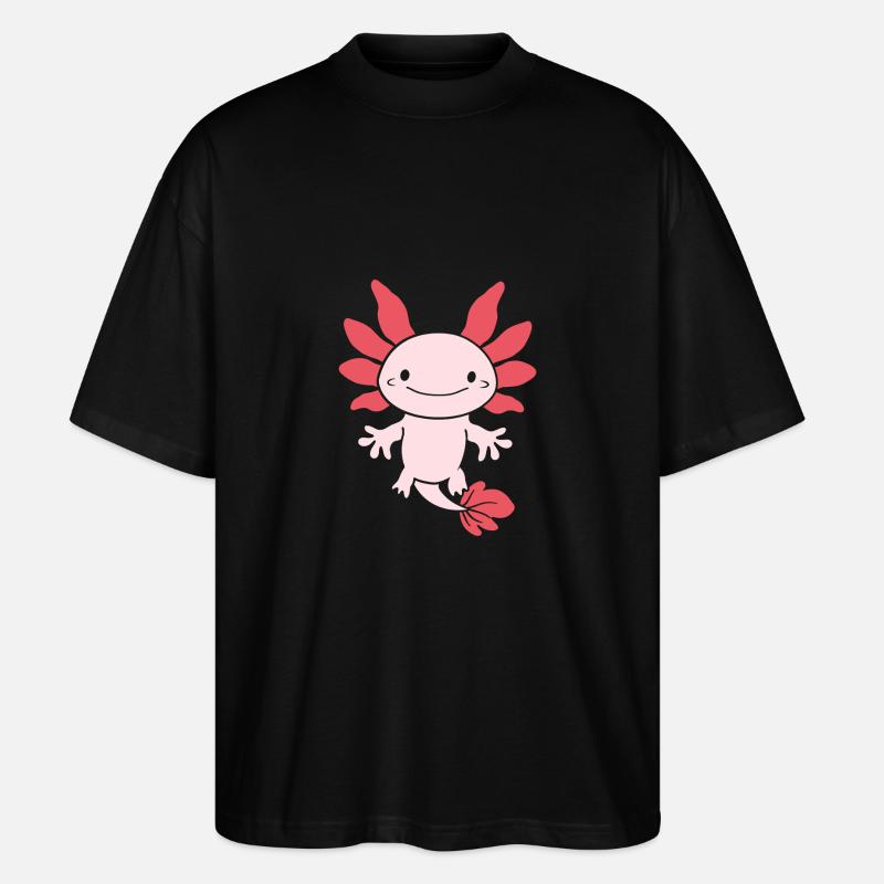 Axolotl - Stanley/Stella Oversized Unisex Bio T-Shirt Blaster 2.0 - Schwarz