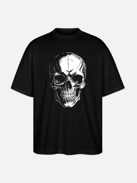 Crâne - T-shirt bio Blaster 2.0 coupe oversize Stanley/Stella Unisexe - noir