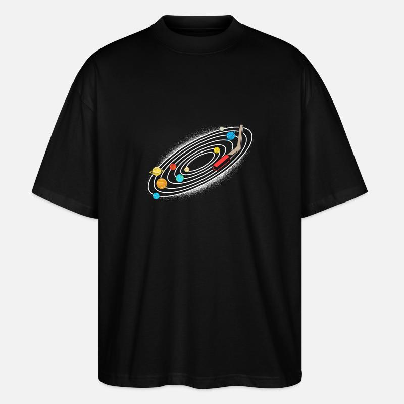 Univers Système Solaire - T-shirt bio Blaster 2.0 coupe oversize Stanley/Stella Unisexe - noir