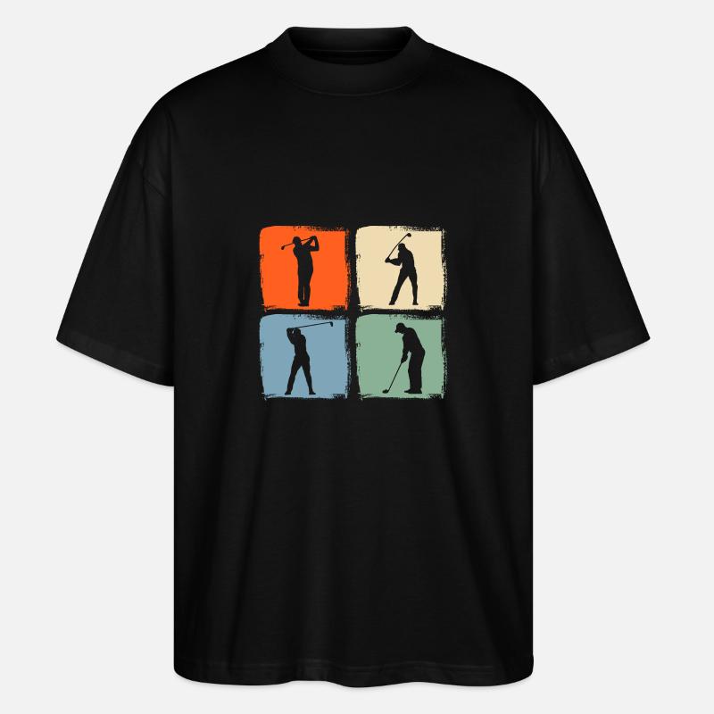 Golf des golfeurs - T-shirt bio Blaster 2.0 coupe oversize Stanley/Stella Unisexe - noir