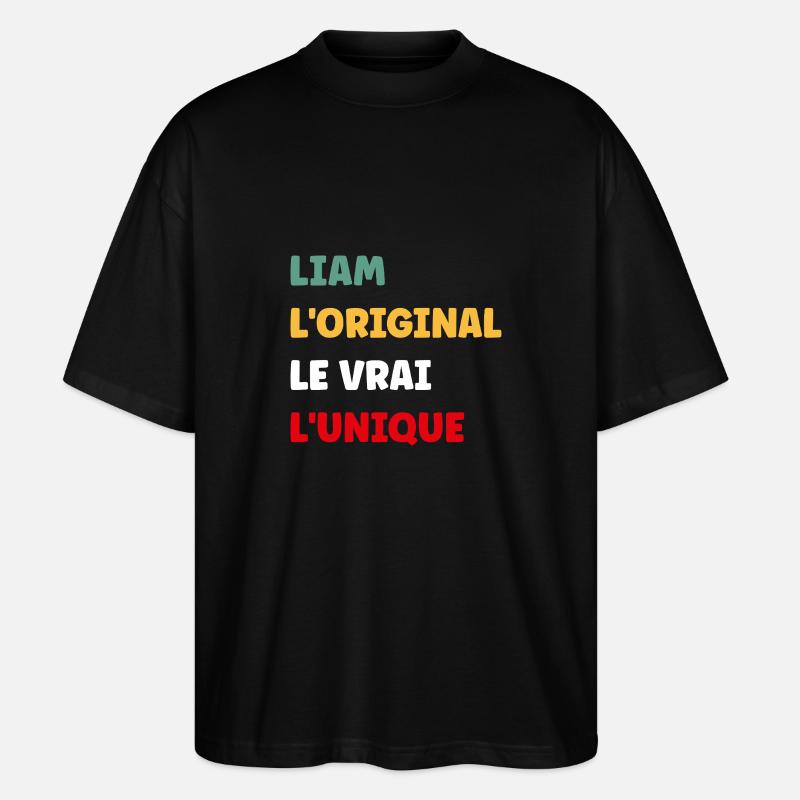Liam - T-shirt bio Blaster 2.0 coupe oversize Stanley/Stella Unisexe - noir