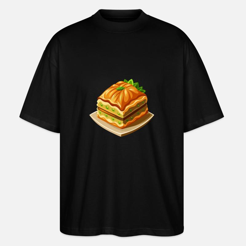 Baklava - Dessert turc - Cadeau - T-shirt bio Blaster 2.0 coupe oversize Stanley/Stella Unisexe - noir