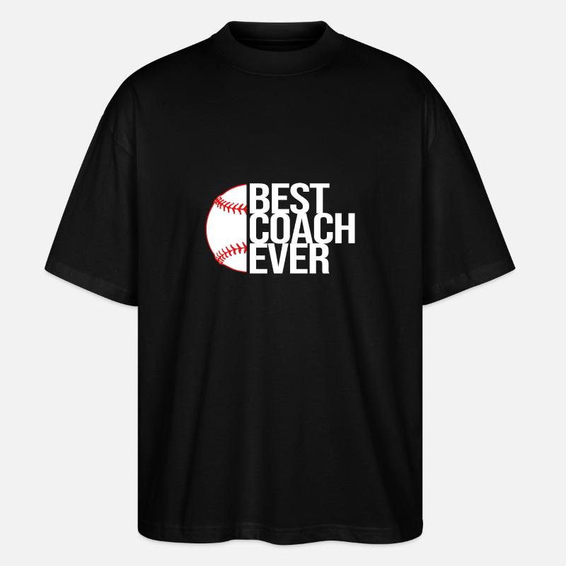 Entraîneur de baseball - T-shirt bio Blaster 2.0 coupe oversize Stanley/Stella Unisexe - noir