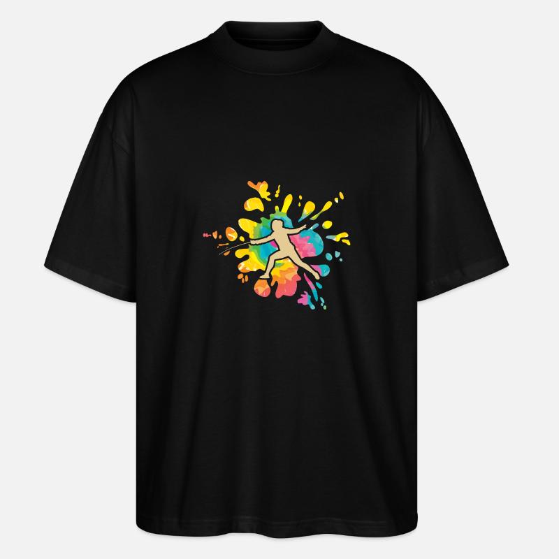 Fechter Fechten - Stanley/Stella Oversized Unisex Bio T-Shirt Blaster 2.0 - Schwarz