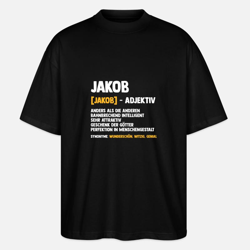 Jakob - Stanley/Stella Oversized Unisex Bio T-Shirt Blaster 2.0 - Schwarz