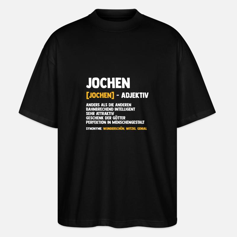 Jochen - Stanley/Stella Oversized Unisex Bio T-Shirt Blaster 2.0 - Schwarz