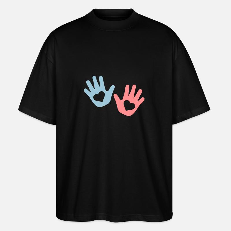Mains - T-shirt bio Blaster 2.0 coupe oversize Stanley/Stella Unisexe - noir