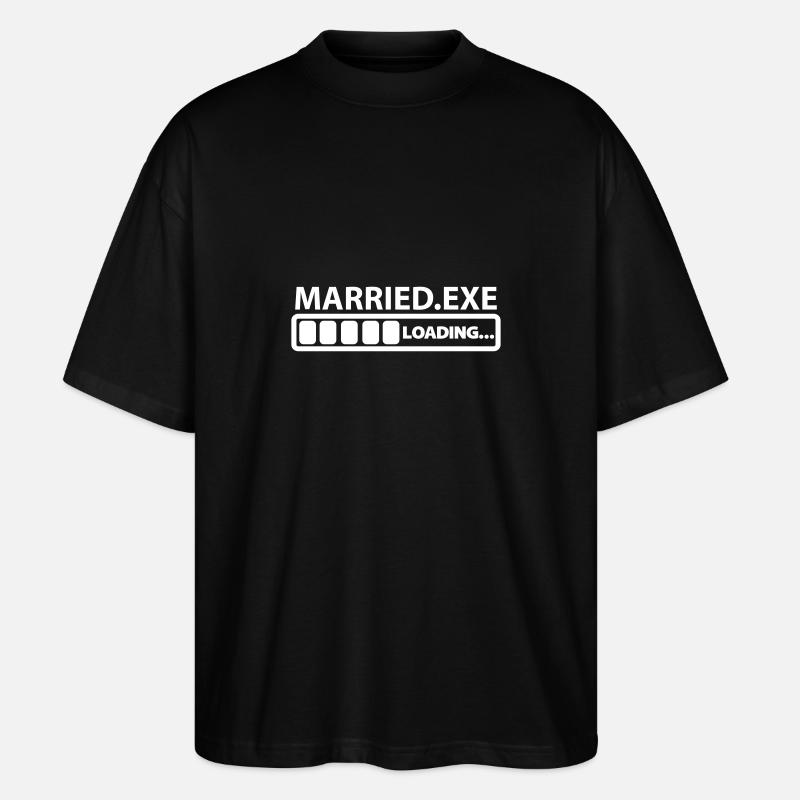 married exe loading - Stanley/Stella Oversized Unisex Bio T-Shirt Blaster 2.0 - Schwarz