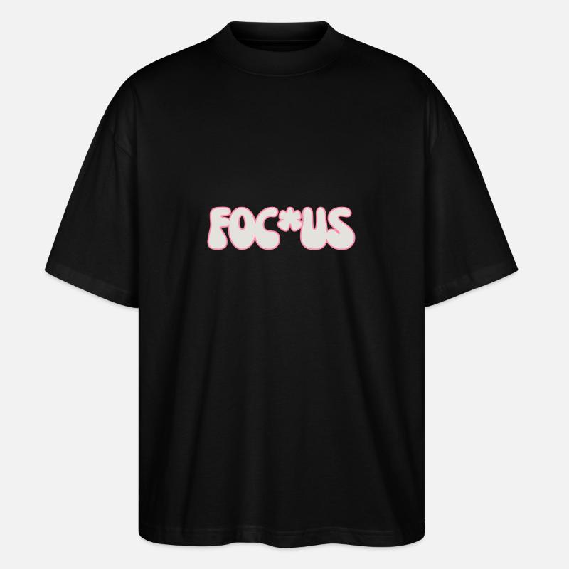 Focus - Stanley/Stella Oversized Unisex Bio T-Shirt Blaster 2.0 - Schwarz