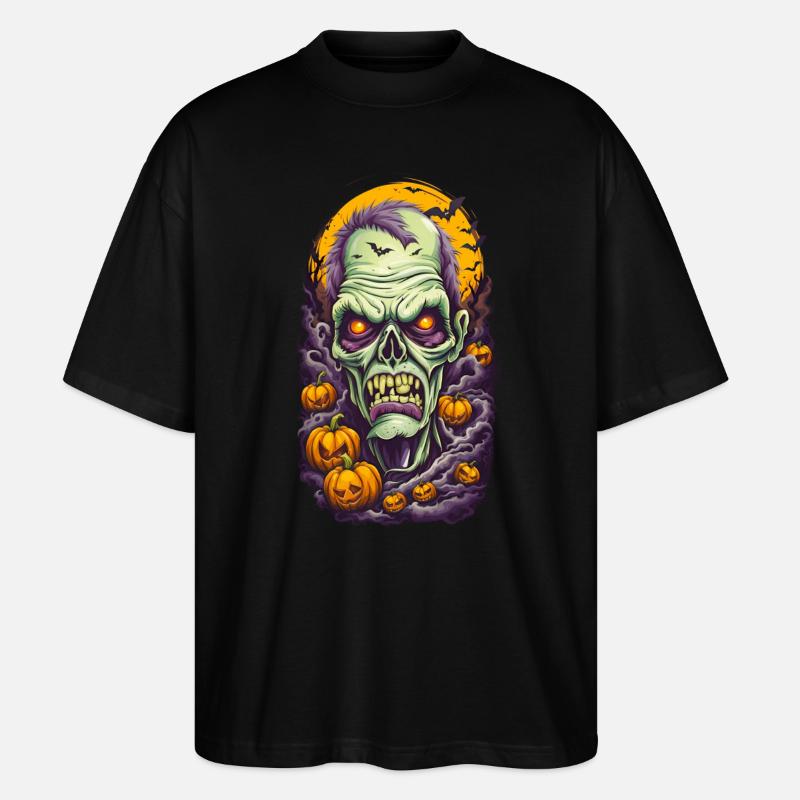 Halloween Zombie - Stanley/Stella Oversized Unisex Bio T-Shirt Blaster 2.0 - Schwarz