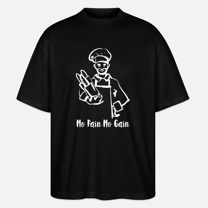 Bread Bakery Humor Baker - T-shirt bio Blaster 2.0 coupe oversize Stanley/Stella Unisexe - noir