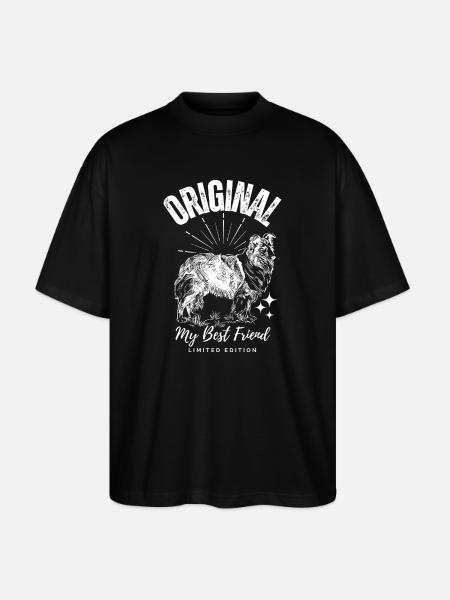 Original Dog My Best Friend - Stanley/Stella Oversized Unisex Organic T-shirt Blaster 2.0 - black
