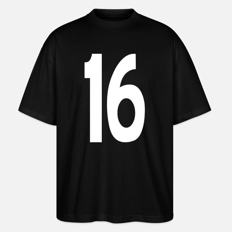 16 Seize - T-shirt bio Blaster 2.0 coupe oversize Stanley/Stella Unisexe - noir