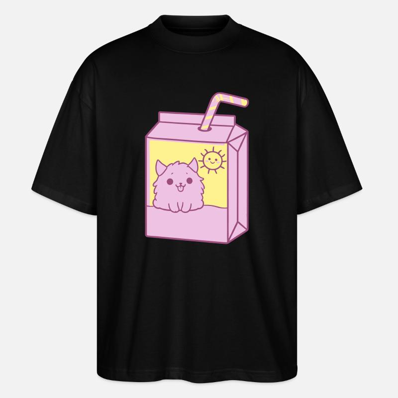 Un design de package mignon - T-shirt bio Blaster 2.0 coupe oversize Stanley/Stella Unisexe - noir