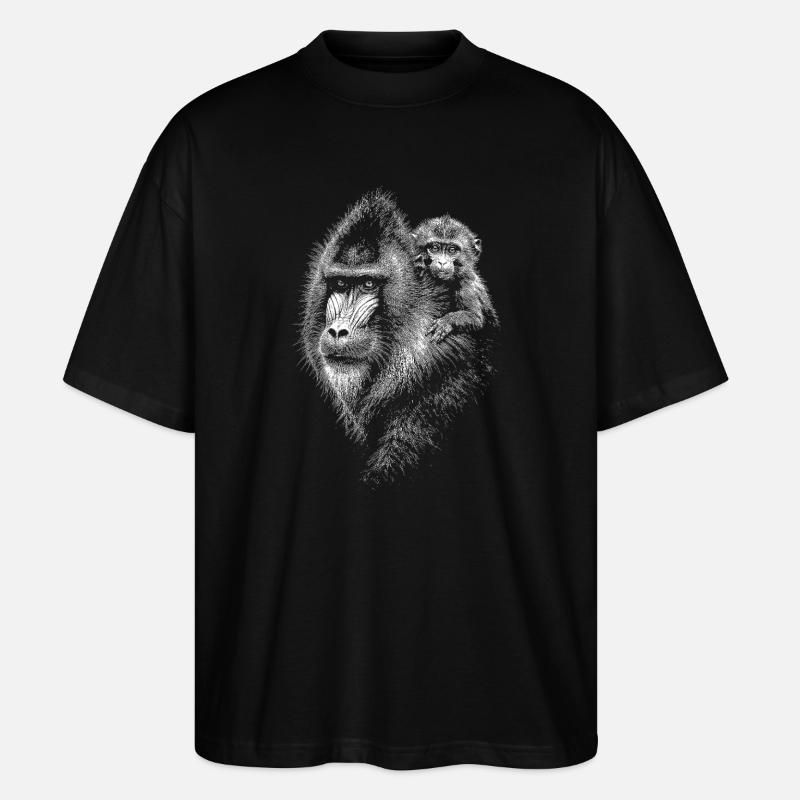 Mandrill - Stanley/Stella Oversized Unisex Bio T-Shirt Blaster 2.0 - Schwarz