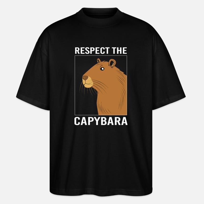 Capibara Capybara - T-shirt bio Blaster 2.0 coupe oversize Stanley/Stella Unisexe - noir