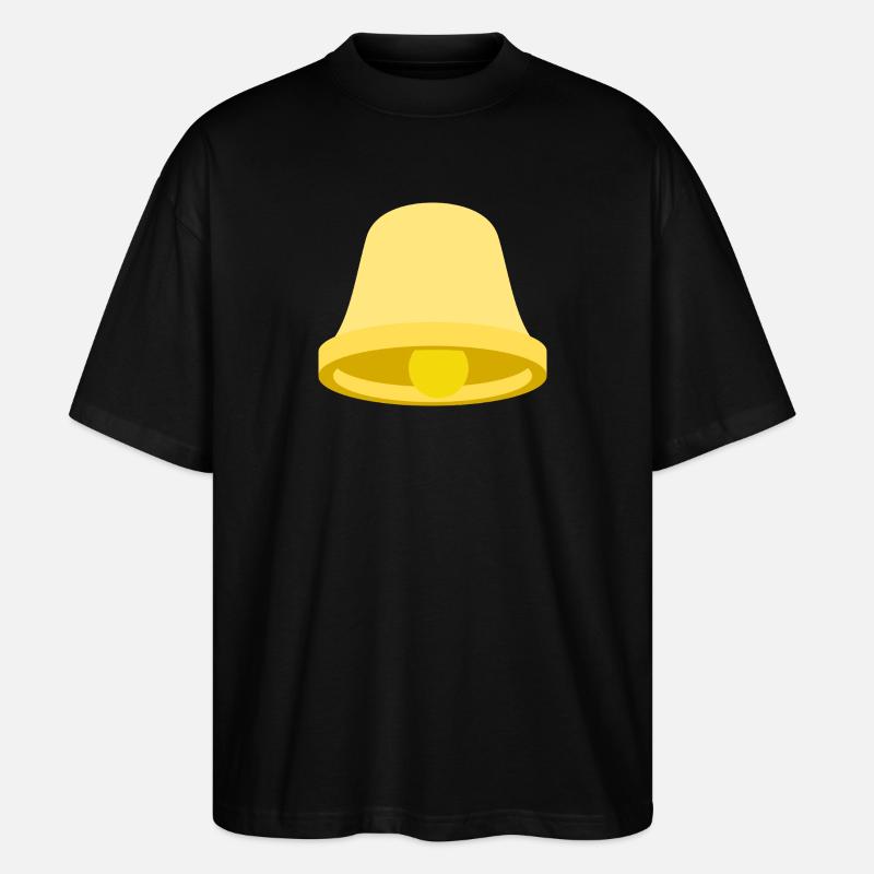 Icône de la clochette jaune – Minimal - T-shirt bio Blaster 2.0 coupe oversize Stanley/Stella Unisexe - noir
