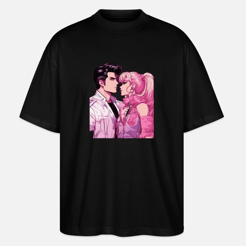 Anime Chérie pour la vie - T-shirt bio Blaster 2.0 coupe oversize Stanley/Stella Unisexe - noir