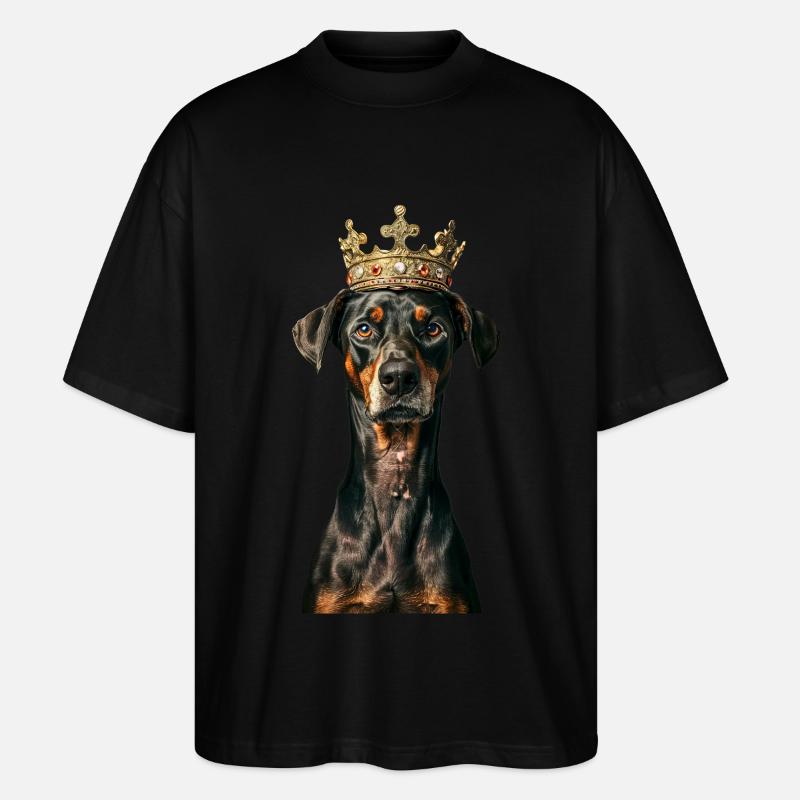 Doberman - Stanley/Stella Oversized Unisex Organic T-shirt Blaster 2.0 - black