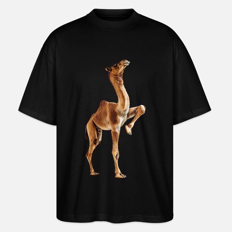 Kamel - Stanley/Stella Oversized Unisex Bio T-Shirt Blaster 2.0 - Schwarz