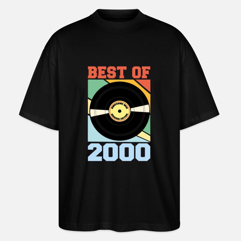 Le meilleur de 2000 - T-shirt bio Blaster 2.0 coupe oversize Stanley/Stella Unisexe - noir