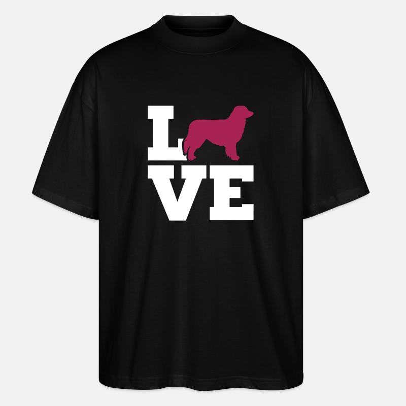 Australian Shepherd - Stanley/Stella Oversized Unisex Bio T-Shirt Blaster 2.0 - Schwarz