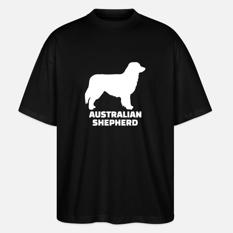 Australian shepherd - T-shirt bio Blaster 2.0 coupe oversize Stanley/Stella Unisexe - noir