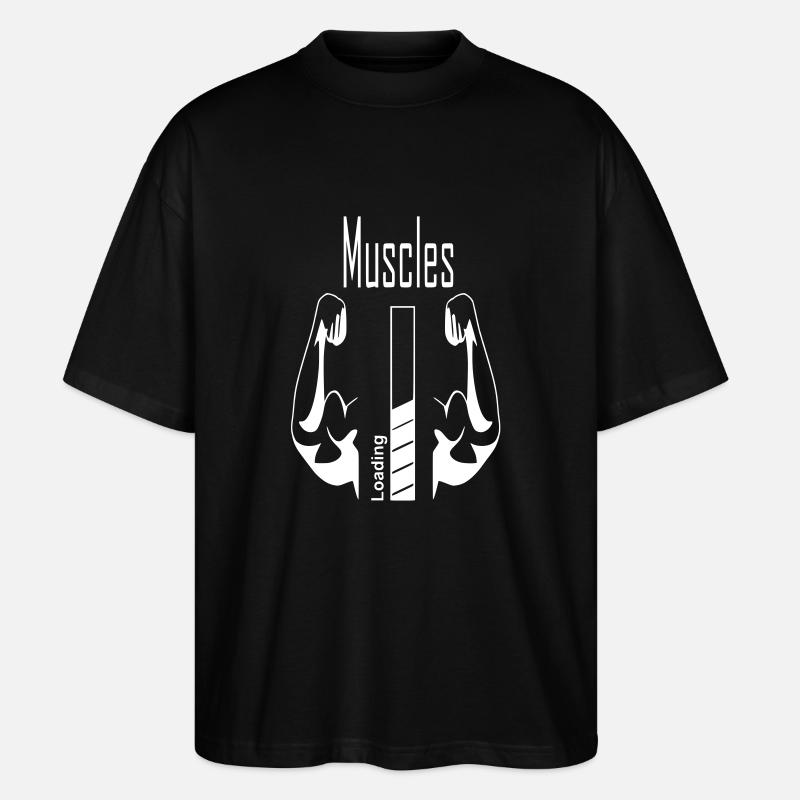muscles biceps - T-shirt bio Blaster 2.0 coupe oversize Stanley/Stella Unisexe - noir
