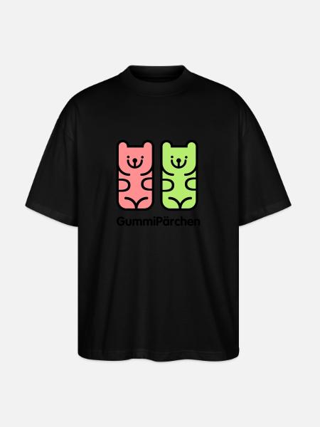 GummiPärchen - Stanley/Stella Oversized Unisex Bio T-Shirt Blaster 2.0 - Schwarz