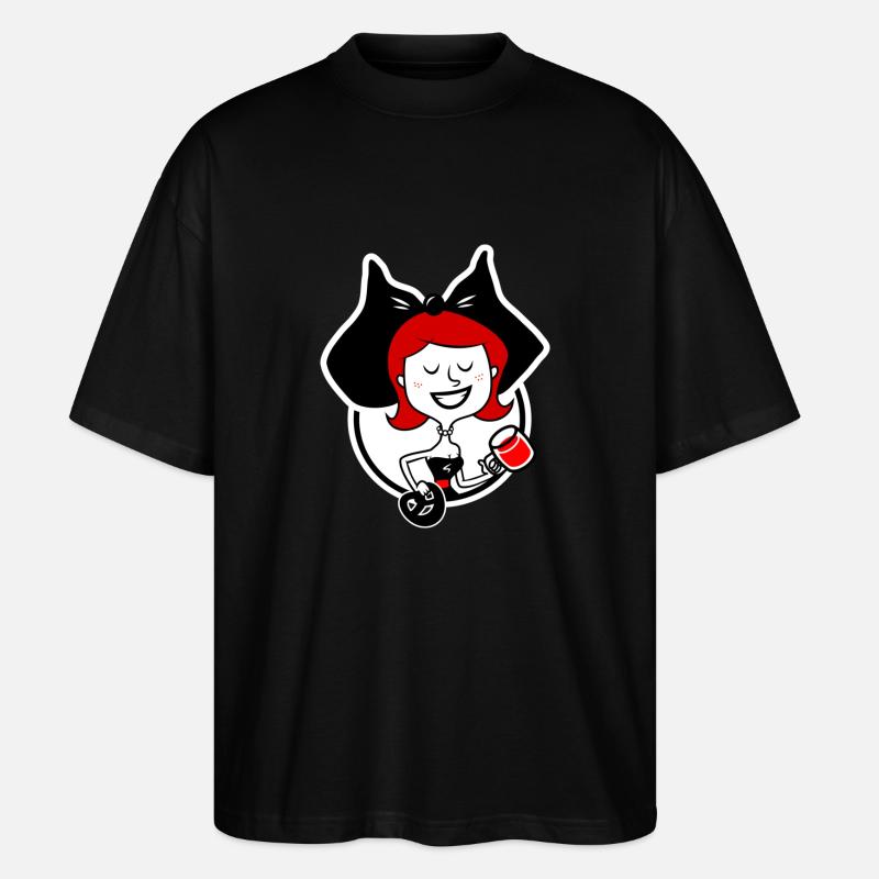 Alsatian - Stanley/Stella Oversized Unisex Bio T-Shirt Blaster 2.0 - Schwarz